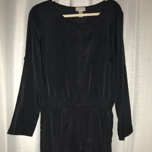 LOFT Black long sleeve romper